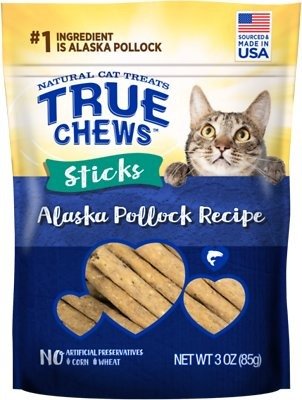 Sticks Alaska Pollock Recipe Cat Treats, 3-oz bag - Chewy.com