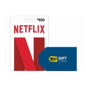 $100 or more in Netflix Gift Cards