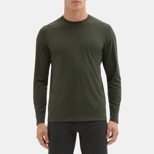Relaxed Long-Sleeve Tee in Organic Cotton