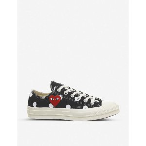cdg x converse 联名小波点鞋上架 情侣鞋穿起来 高低帮码全!手慢无!
