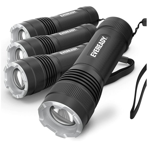 Eveready LED Tactical Flashlight 4 pack