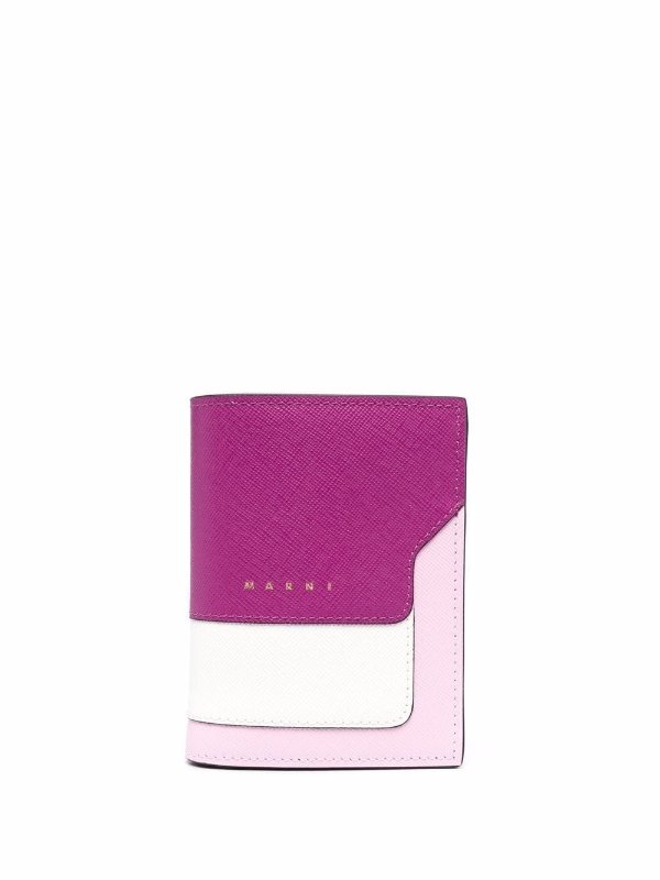 logo colour-block wallet