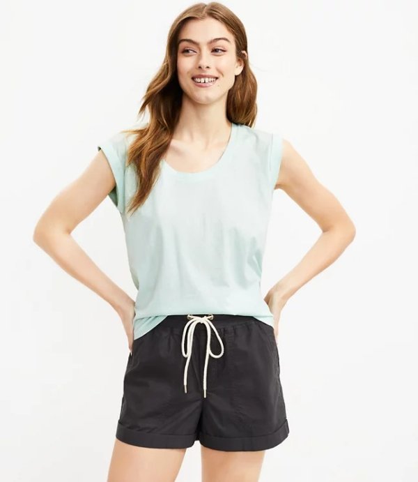 Lou & Grey Poplin Shorts | LOFT
