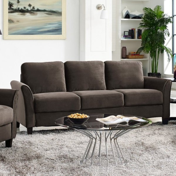 Lifestyle Solutions Warren Sofa with Curved Arm
