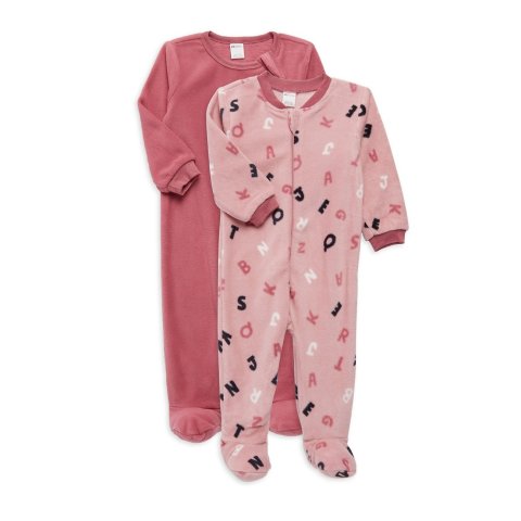 Baby Girl s 2-Piece Footie Pajama Set