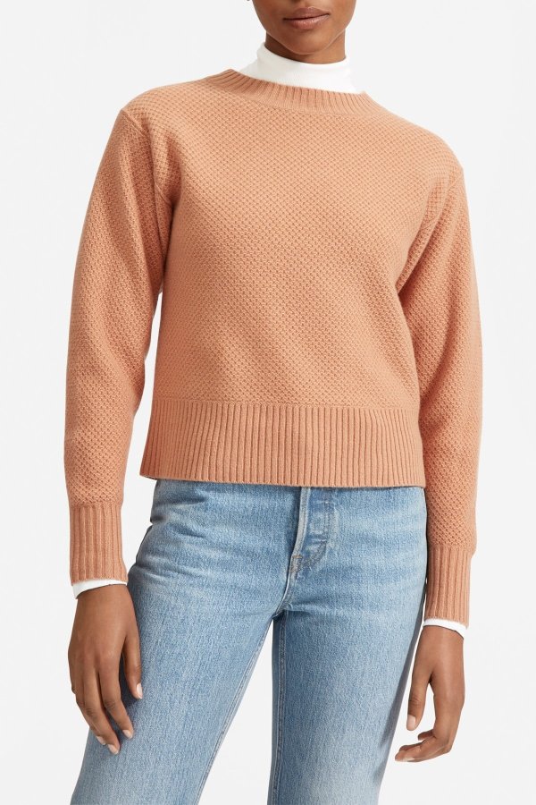 The Cashmere Blend Stroopwafel Crew Neck Sweater