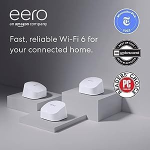 6 dual-band mesh Wi-Fi 6 router (1 router + 2 extenders)
