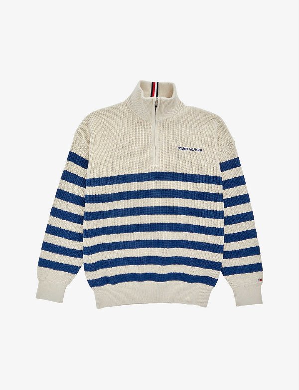 Striped cotton-knit jumper 4-16 years