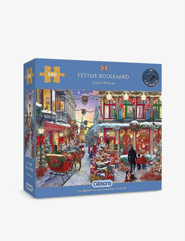 Festive Boulevard 500-piece recycled-board puzzle
