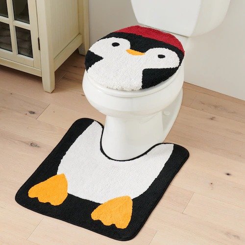 企鹅浴室垫组合