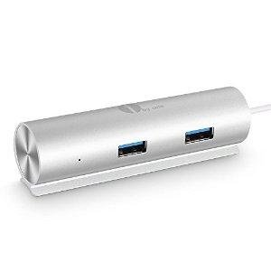 1byone 高速4端口 USB 3.0铝制金属扩展转接分线器(USB HUB)