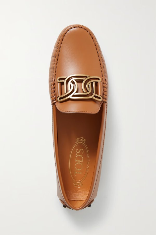 Gommini embellished leather loafers