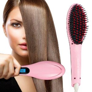 Hair Straightener, Oak Leaf Pro Detangling Hair Brush Electric Comb Hair Straightening Irons