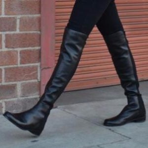 Stuart Weitzman 5050 Leather Over-The-Knee Boots