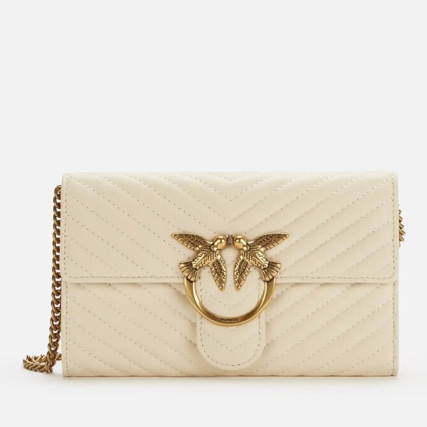 Women's Love Wallet Quilt Bag - White
