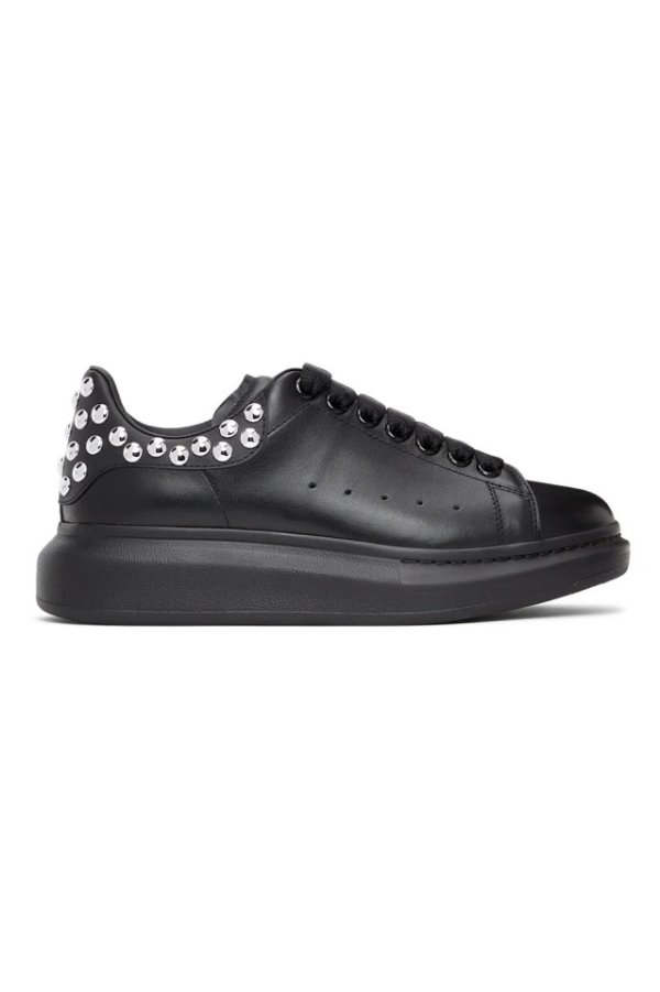 Black & Silver Oversized Sneakers