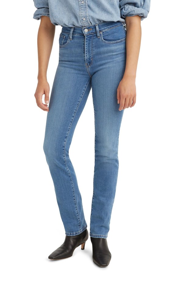 724™ High Waist Straight Leg Jeans
