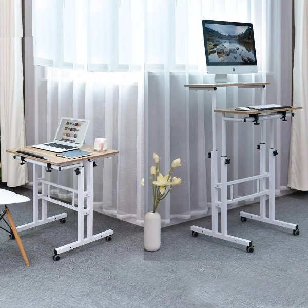 AIZ 可调角度高度多功能办公桌 带滚轮