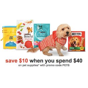 + Extra 20% Off on Pet Care Purchase @ Target