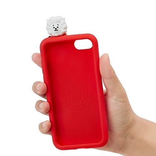 Official Merchandise by Line Friends - RJ Character Silicone Case Compatible for iPhone 8