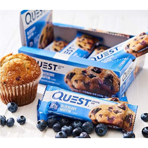 Quest Nutrition蛋白能量棒 蓝莓松饼口味 12条装