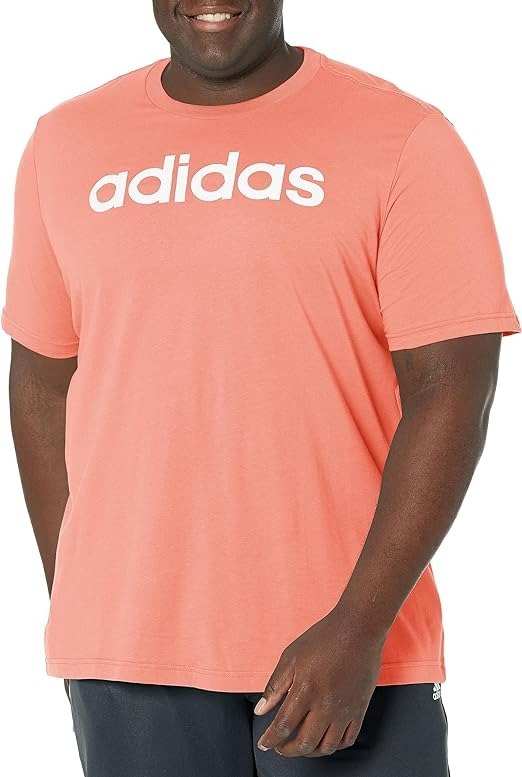 adidas Men's Essentials Single Jersey Linear Embroidered Logo T-Shirt
