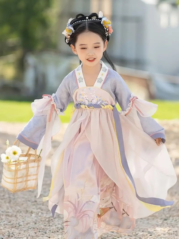 Temu Chinese Style Hanfu Autumn, Girls Super Fairy Dress, Improved