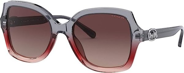 Woman Sunglasses Black Frame, Dark Grey Gradient Lenses, 56MM