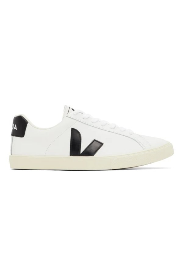 White & Khaki Campo Sneakers