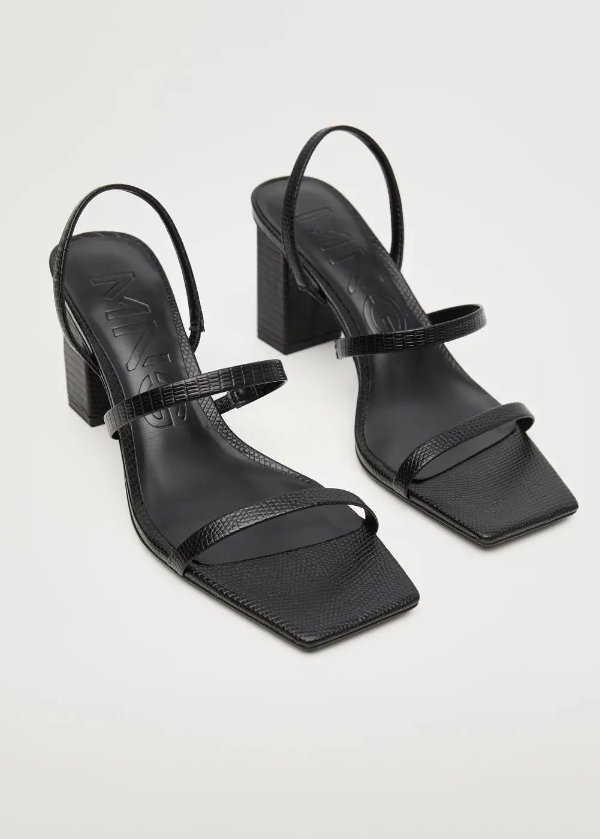 Strappy heeled sandals - Women | MANGO OUTLET USA