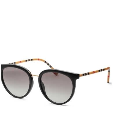 Burberry Women's Black Round Sunglasses SKU: BE4316F-385311-57 UPC: 8056597238052