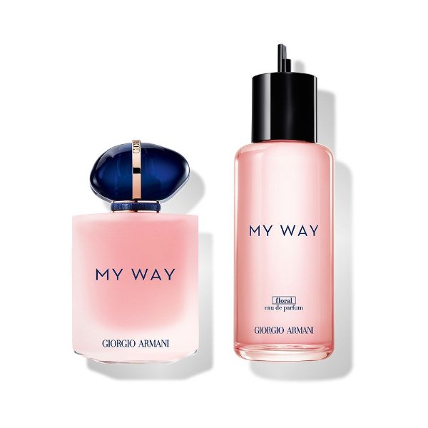 MY WAY FLORAL 90ML & REFILLABLE SET