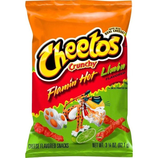 Cheetos® Crunchy Flamin' Hot® Limon Cheese Flavored Snacks - 3.25 oz