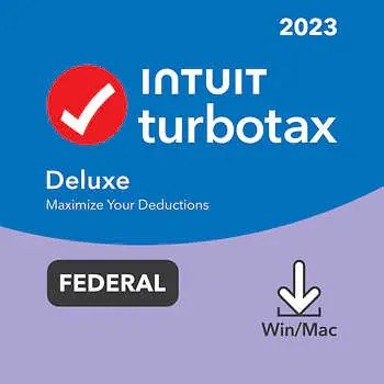 Deluxe 2023 Federal Only + E-file Download for PC/Mac, Includes $10 Credit In-Product*