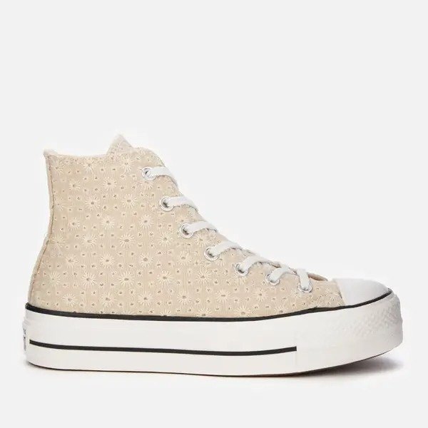 Women's Chuck Taylor All Star Lift Hi-Top Trainers - Farro/Natural Ivory/Vintage White