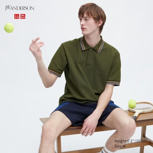 Dry Pique Patterned Polo Shirt (JW Anderson)