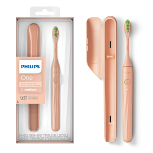 Philips One by Sonicare Rechargeable Toothbrush, Shadow Black, HY1200/06