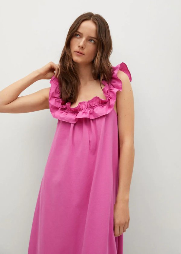 Frill cotton dress - Women | OUTLET USA