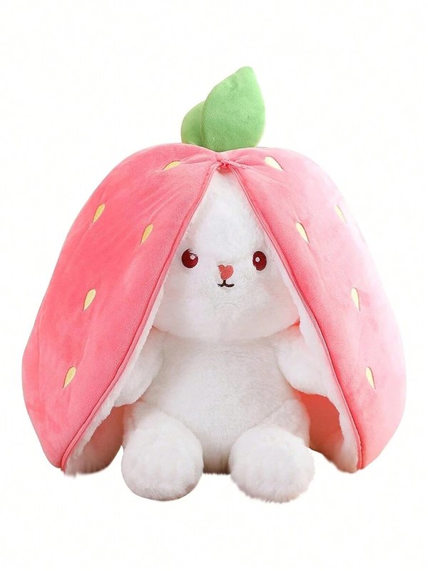可以变成小草莓的小兔兔玩偶