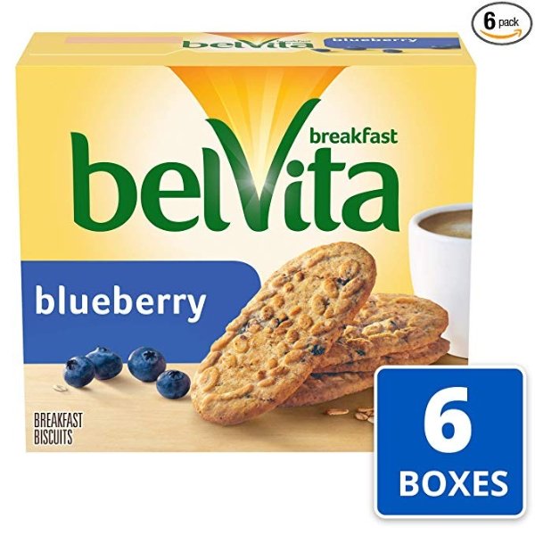 Breakfast Biscuits, Blueberry Flavor, 30 Packs (4 Biscuits Per Pack)