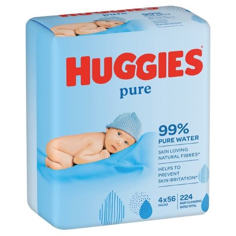 纯 99% 水婴儿湿巾 4包