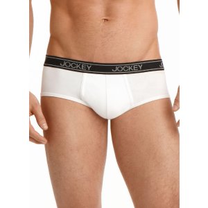  Jockey Men's Low-Rise Cotton Stretch Brief 2-Pack 