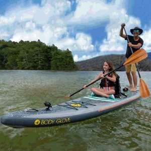 Body Glove Tandem 15' Inflatable 2 Person Stand Up Paddle Board Package