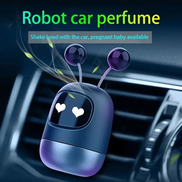 Temu Cute Robot Design Air Vent Car Air Freshener Car Air Outlet