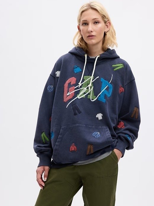 Re-Issue × Sean Wotherspoon Embroidered Arch Logo Hoodie