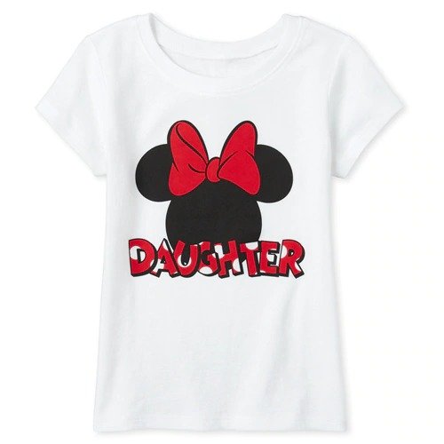 Baby And Toddler Girls Disney Mommy And Me Minnie Mouse Matching Graphic Tee