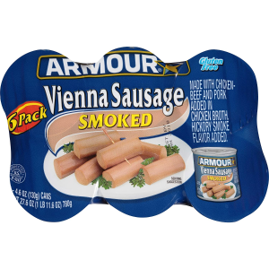 Armour Star Vienna Sausage, Smoked, 27.6 oz.