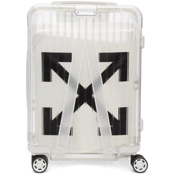 - White RIMOWA Edition 'See Through' Carry-On Suitcase