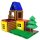 Log Cabin (48 Piece) Magnetic Building Blocks, Educational Magnetic Tiles Kit , Magnetic Construction STEM Toy Architecture Brick Set