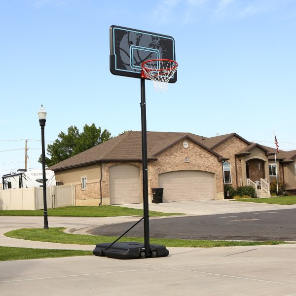 Adjustable Portable Basketball Hoop, 44 inch HDPE Plastic Impact® (90759)